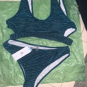 NWT CUPSHE Tankini/bikini  Two piece Bathing suit Sz XL*YL